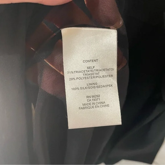 Tibi Off The Shoulder Ribbon Tie Sleeve Black Dress Size 2 - Picture 6 of 7